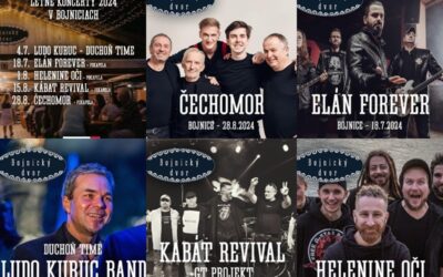 Koncerty Bojnický dvor – Bojnice leto 2024 – kompletný program