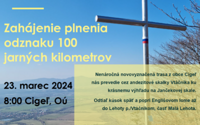 Otvorenie jarnej turistickej sezóny a novej značky na Hornej Nitre