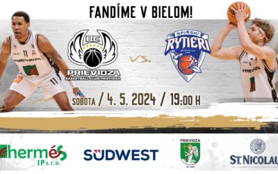 SEMIFINÁLOVÝ SÚBOJ POKRAČUJE 🔥 BC Prievidza – Spišskí Rytieri (3. zápas semifinále)