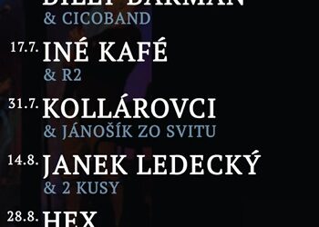 Letné koncerty v Bojnickom dvore 2025