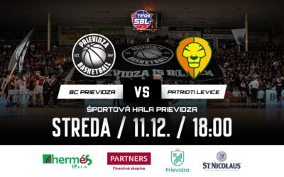 V STREDU PROTI LEVICIAM – BC Prievidza – Patrioti Levice