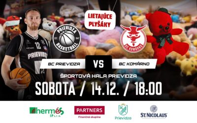 LIETAJÚCE PLYŠÁKY! BC Prievidza – BC Komárno