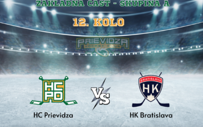 Ligový zápas (12.kolo) – HC Prievidza vs. HK Bratislava