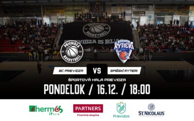 Aj v pondelok hráme doma! BC Prievidza – Spišskí Rytieri