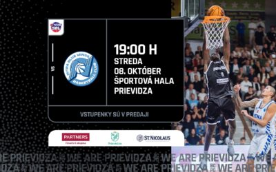 STREDU DOMA PROTI NITRE: BC Prievidza – Nitra Blue Wings (2. kolo TIPOS SBL)